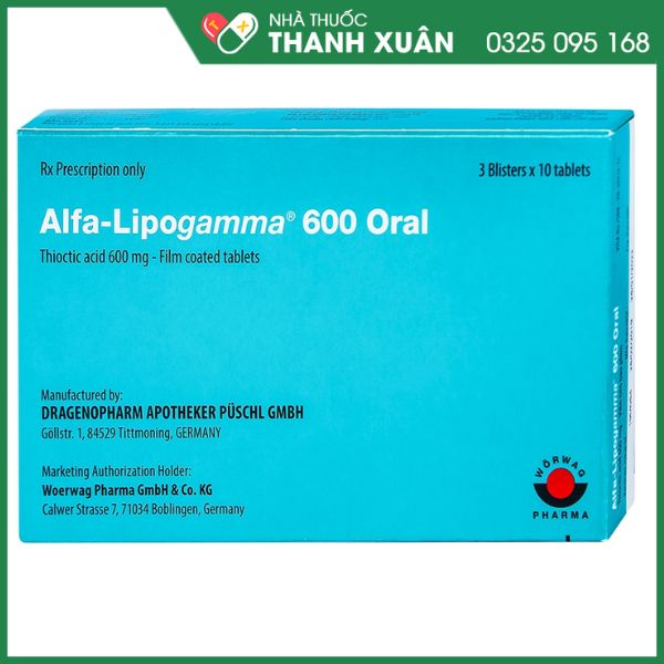 Alfa-Lipogamma 600 oral chống biến chứng tiểu đường